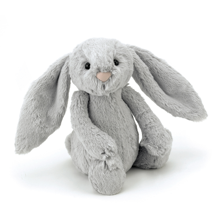 KRÓLIK Bashful Silver Bunny, Jellycat, wys. 31 cm